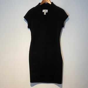 Joseph Ribkoff Textured Black cap sleeve  Dress size 8